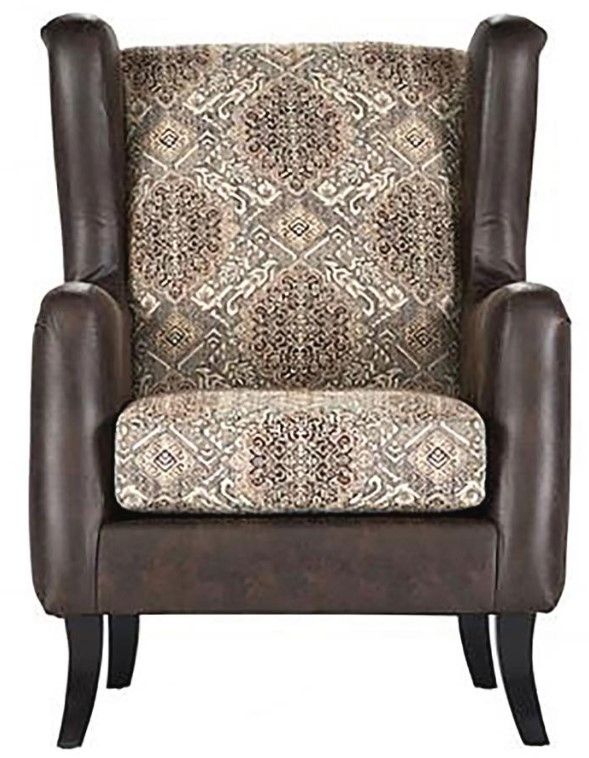 Coaster® Elmbrook Brown Upholstered Wingback Accent Club Chair -1