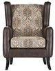 Coaster® Elmbrook Brown Upholstered Wingback Accent Club Chair -1