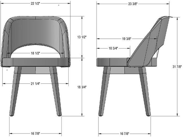 Amisco Customizable Scheila 23'' Dining Side Chair-2