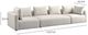TOV Furniture Hangover 3-Piece Ivory 145" Modular Sofa-2