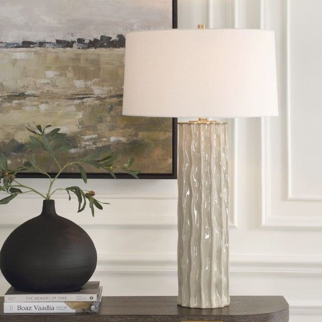 Uttermost® Parilli Taupe Gray Table Lamp-1