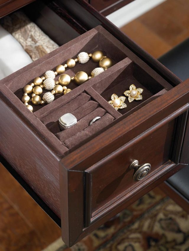 homestyles® Lafayette 2-Piece Brown Vanity with Mirror-1