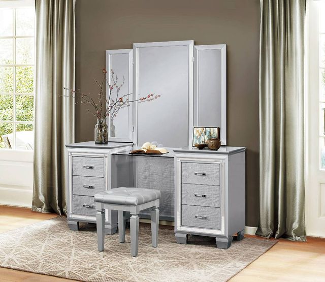 Homelegance® Allura 2-Piece Silver Vanity Set-1