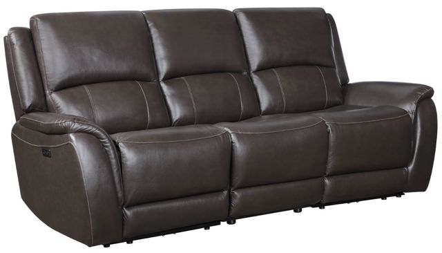 Steve Silver Co. Alexandria 3-Piece Chocolate Leather Power Reclining Set-3