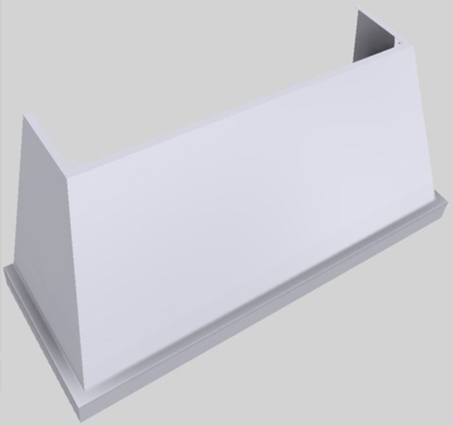 Vent-A-Hood® Designer Series 66" White Wall Mounted Range Hood-1