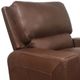 USA Premium Leather Furniture 4800 Almond Power Recliner-1