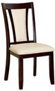 Furniture of America® Brent 2-Piece Dark Cherry/Ivory Dining Side Chair Set-0