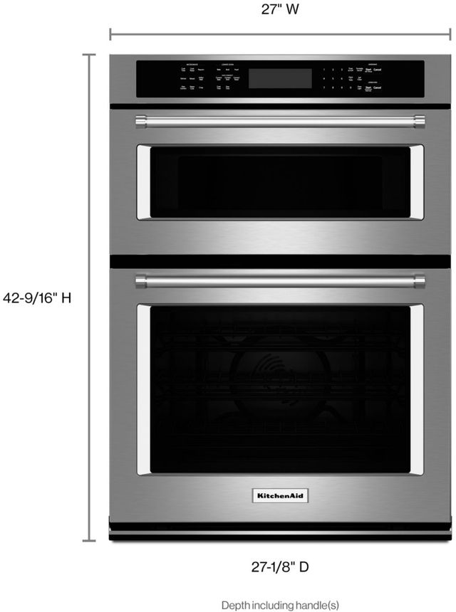 KitchenAid® 27" Electric Built In Oven/Microwave Combo-3