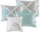 Olliix by Madison Park Aqua Claire 6 Piece Reversible Daybed Cover Set-1