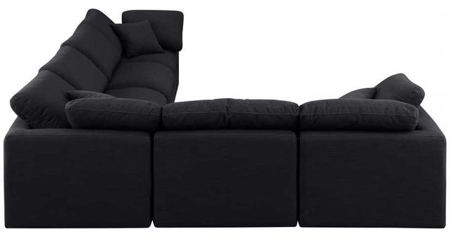 Meridian Furniture Indulge 6-Piece Black Sectional-2