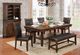 Furniture of America® Meagan Brown Cherry Dining Table-1