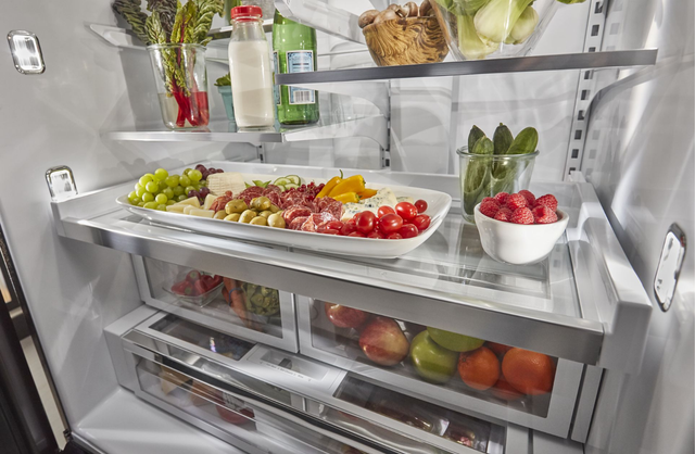 KitchenAid® 26.8 Cu. Ft. Black Stainless Steel with PrintShield™ Finish French Door Refrigerator-1