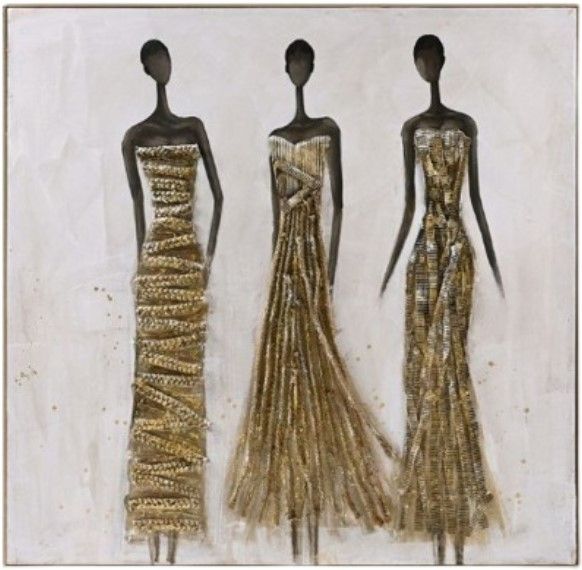 Classy Living Mindful African Straw Women Wall Art-0