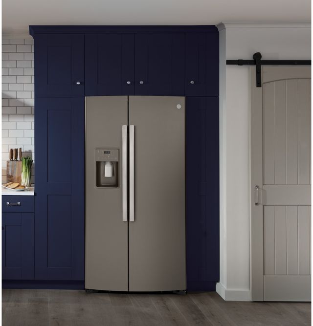 GE® 36 in. 25.1 Cu. Ft. Slate Side-By-Side Refrigerator-6