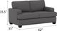 Emerald Home Carter Medium Gray Loveseat-2