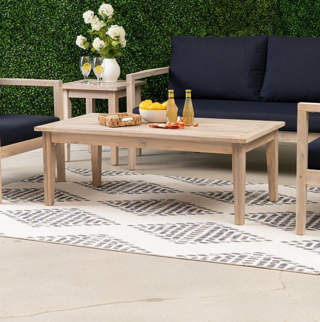 Linon Svana Natural 46" Wooden Outdoor Coffee Table-1