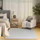 Nourison Home™ Soft Plush Rabbit Fur SFF01 Silver 5'x7' Area Rug-5
