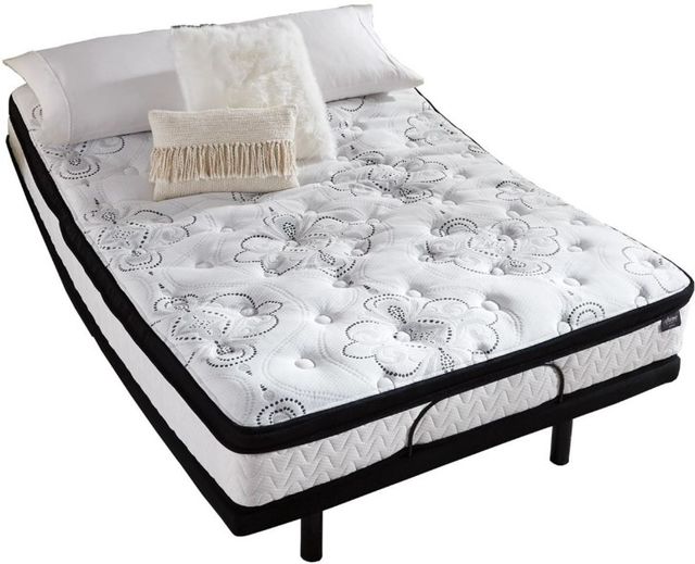Sierra Sleep® by Ashley® Chime 2-Piece 12'' Hybrid and Adjustable Base King Mattress Set-3