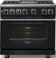 Viking® 7 Series 36" Onyx Pro Style Dual Fuel Range with Griddle-2