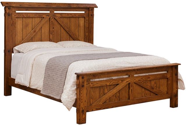 Country Classic Collection Customizable Farmstead Queen Panel Bed-0