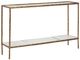 Signature Design by Ashley® Ryandale Glass Top Sofa Table with Antique Brass Base-0