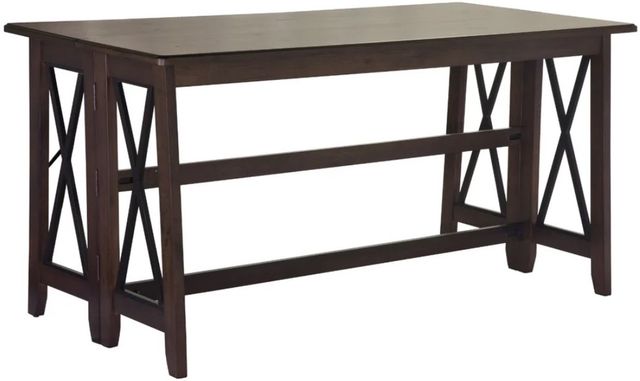 Bernards Carmina 5-Piece Antique Brown/Black Drop Leaf Counter Set-3