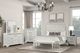 Furniture of America® Stella Mia Creamy White Tufted King Panel Bed-1