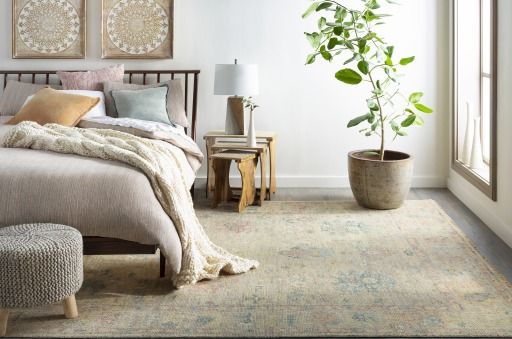 Surya Denton Ivory 50"x60" Throw Blanket-3