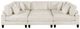 Homelegance® Robstown 6-Piece Beige Sectional with Ottomans-5