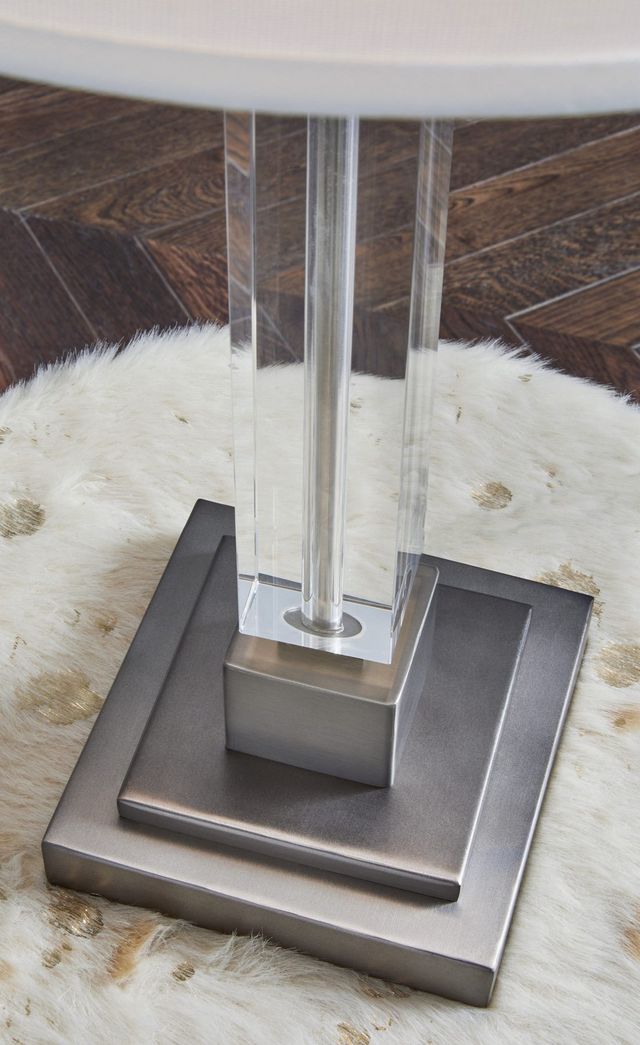 Signature Design by Ashley® Deccalen Clear/Silver Table Lamp-1