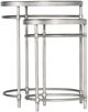 Hooker® Furniture Saint Armand 2-Piece Black Nesting Table Set with Brushed Pewter Base-0