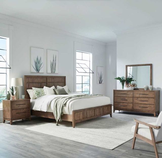 Liberty Furniture Shaker Lakes 4-Piece Harvest Brown King Bedroom Set-1