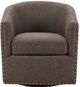 Olliix by Madison Park Chocolate Tyler Swivel Chair-4