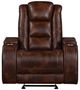 New Classic® Home Furnishings Chester Brown Manual Glider Recliner-2