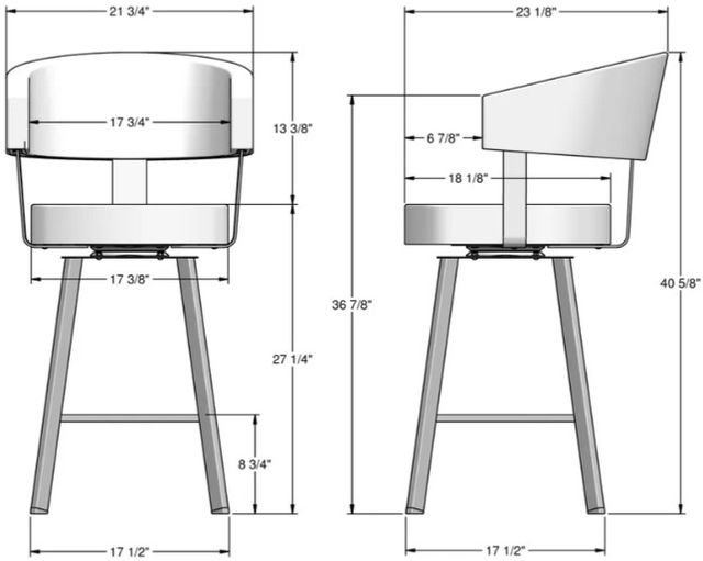 Amisco Customizable Grissom Swivel Counter Stool-2