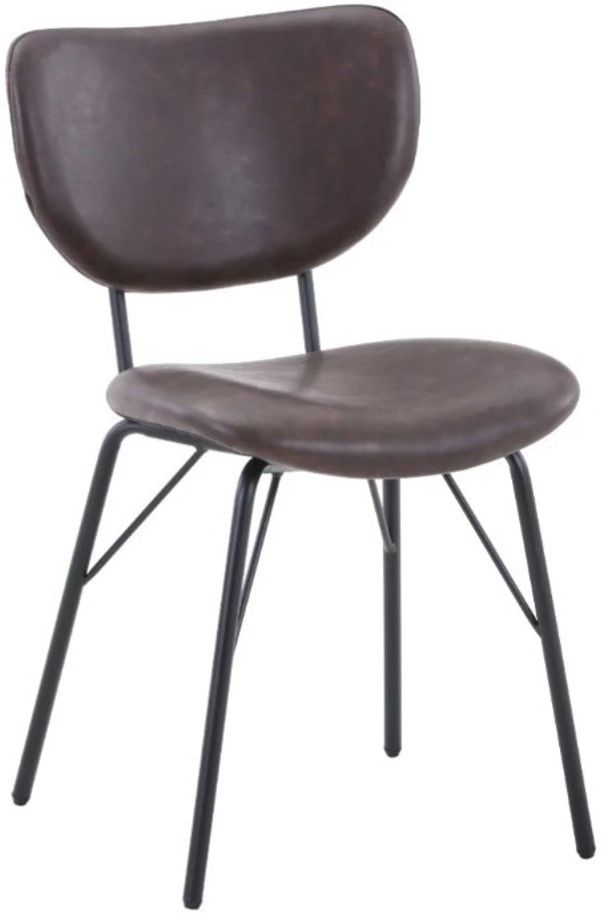Jofran Inc. Owen Dark Brown Upholstered Dining Side Chair-0