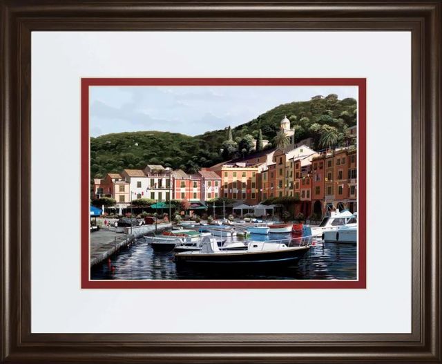 Classy Art Sunshine Over Portofino by Saunders, B. Wall Art-0