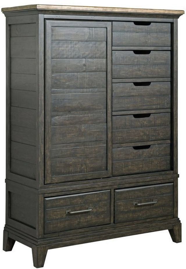 Kincaid® Furniture Plank Road Wheeler Charcoal Door Chest-0