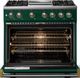Viking® 5 Series 36" Ivy Pro Style Dual Fuel (NG) Range with Brushed Brass Trim-1