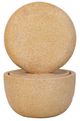A & B Home Cream Cement Round Water Outdoor Fountain-3