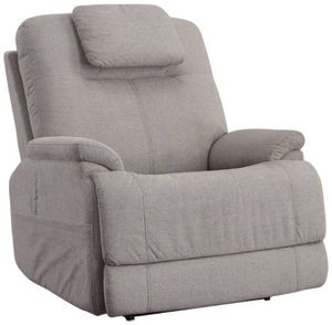 Flexsteel® Zecliner M1 Light Dove Gray Power Lift and Sleep Recliner with Power Headrest and Lumbar