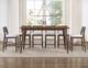 Steve Silver Co. Canton 7-Piece Eggshell/Mocha Counter Dining Table Set-1