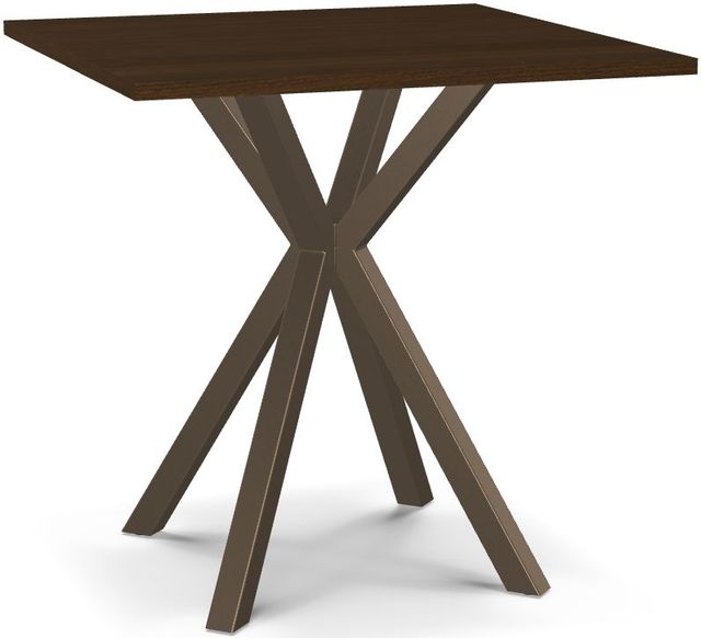 Amisco Customizable Asterisk Square Counter-Height Table with Starburst Stand-0