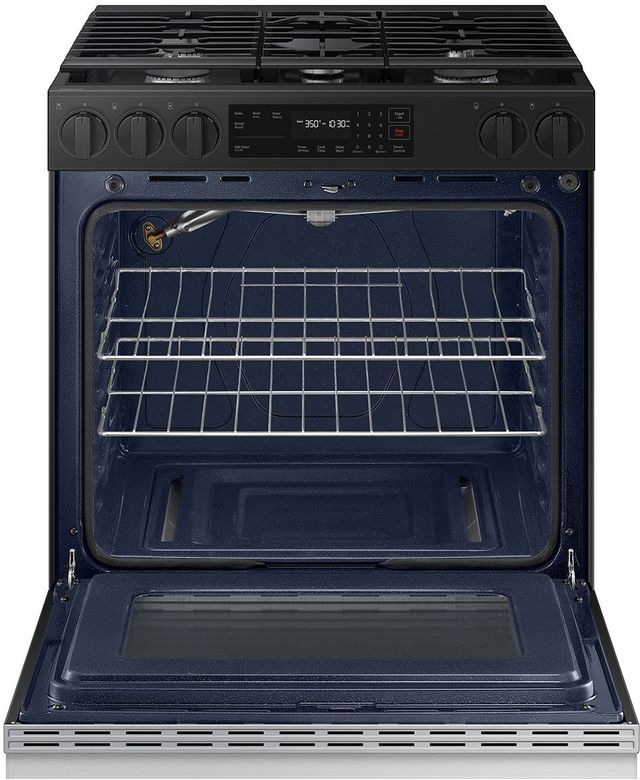 Samsung Bespoke 30" Stainless Steel Slide In Gas Range-3