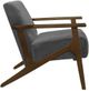 Homelegance® August Dark Gray/Dark Walnut Accent Chair-3