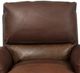USA Premium Leather Furniture 7500 Almond/Pasiley Power Recliner-2