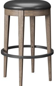 Emerald Home Benton 2-Piece Pecan Brown Backless Bar Stools-1