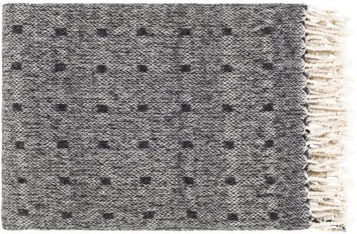 Surya Hamlet Medium Gray 50"x60" Throw Blanket-0