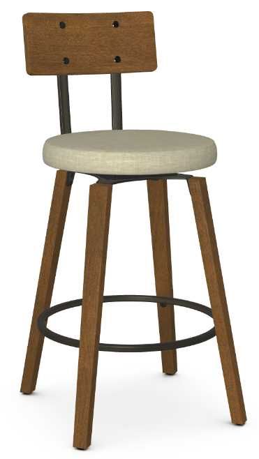 Amisco Customizable Esteban Swivel Counter Stool-0