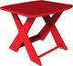 Unwasted® Share Red Plastic Outdoor Accent Table-0